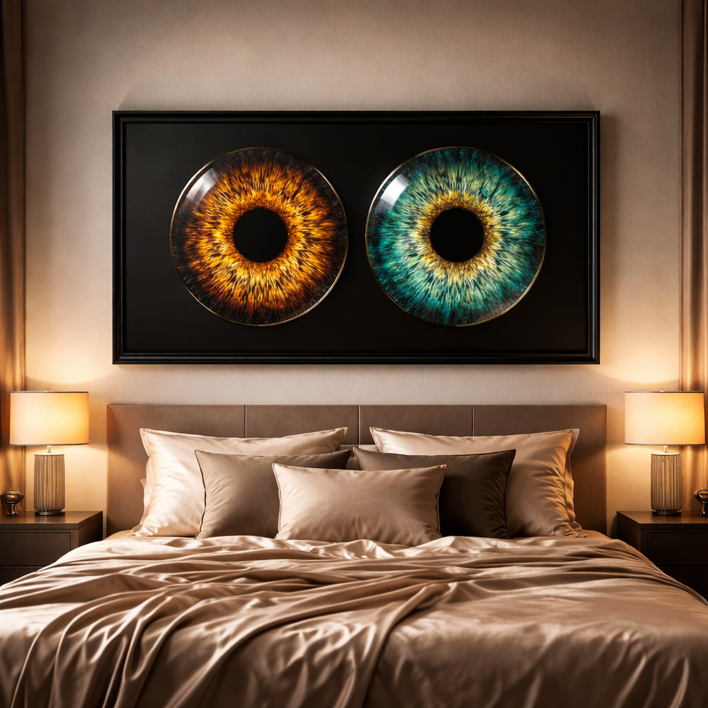 Couple Eye Art Gift | Unique Custom Iris Portraits for Lovers