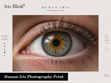 Human Iris Photography Print | Stunning Personalized Eye Art