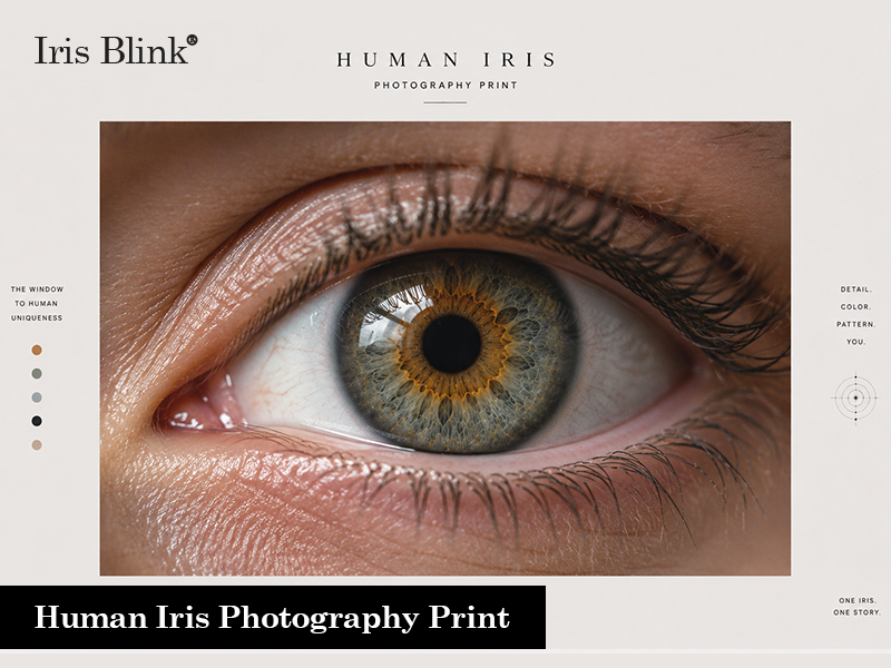 Human Iris Photography Print | Stunning Personalized Eye Art