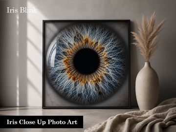 Iris Close Up Photo Art by Iris Blink
