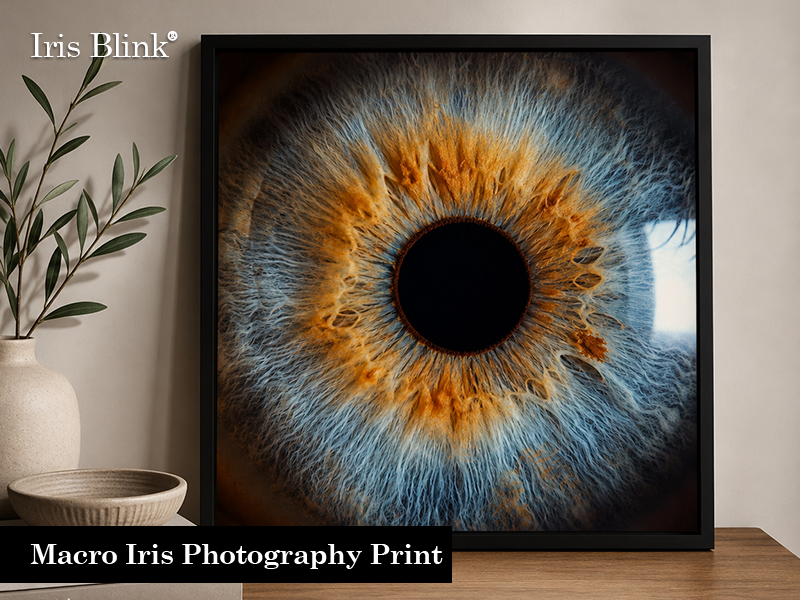 Macro Iris Photography Print for Stunning Personalized Art