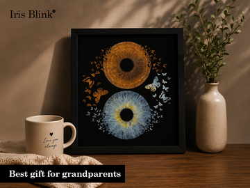 The best gift for grandparents: iris art from the whole family