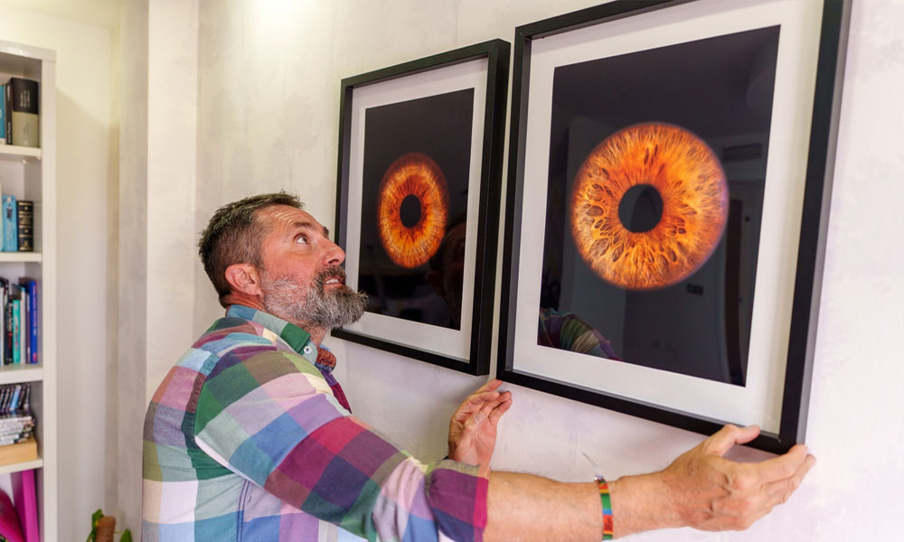 Modern eye art print from Iris Blink