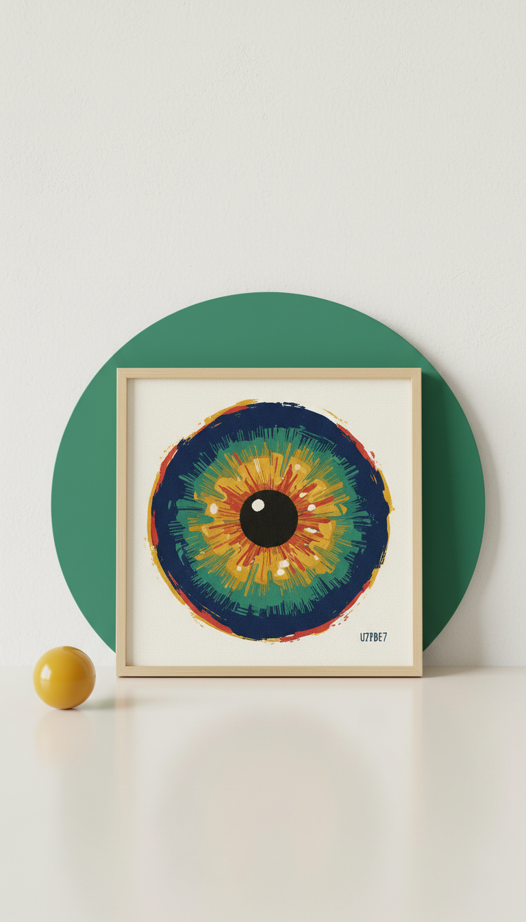 Single Iris Custom Art Print