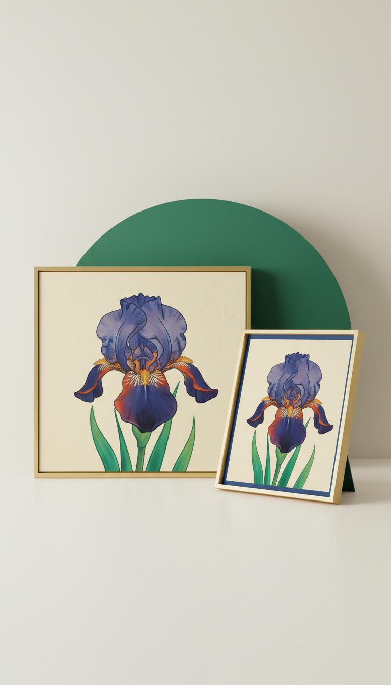 Couple Iris Canvas Portrait