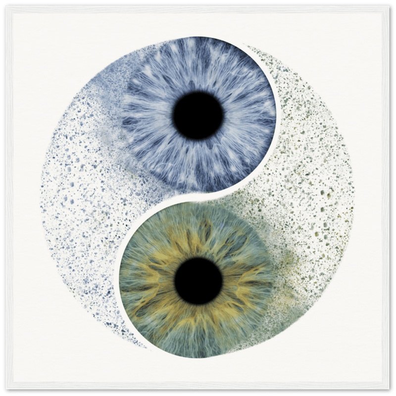 The Ethereal - Custom Duo Iris White Framed Poster