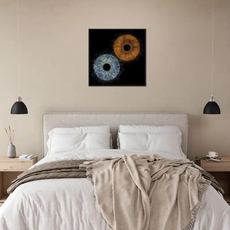 The Vibrant - Custom Duo Iris Black Framed Poster