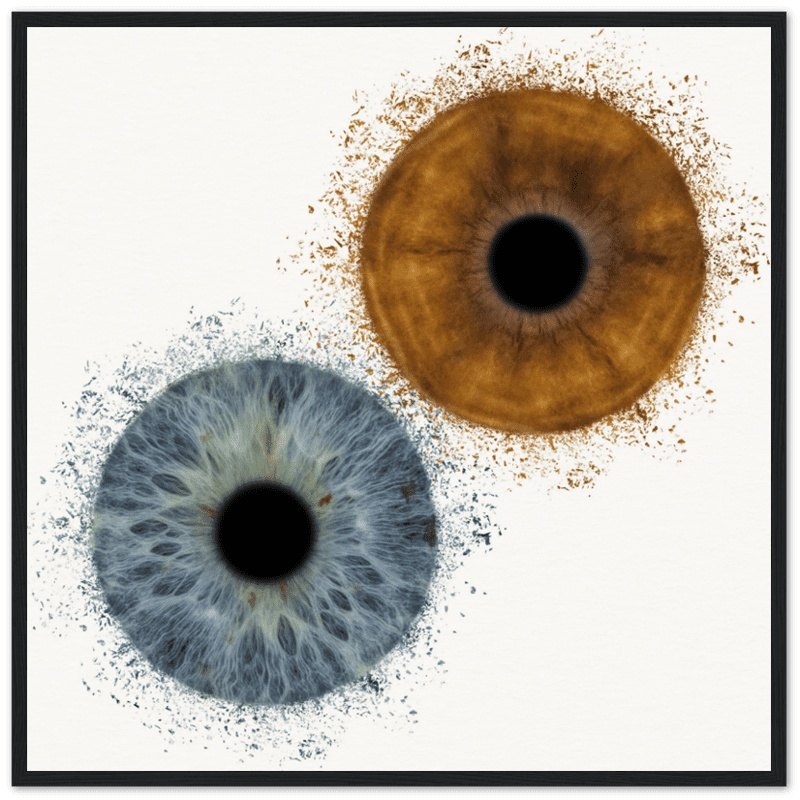 The Vibrant - Custom Duo Iris Black Framed Poster