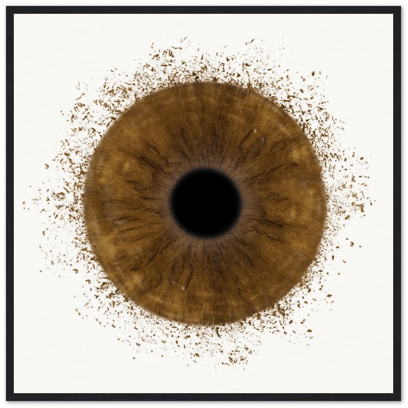 The Vibrant - Custom Iris Black Framed Poster