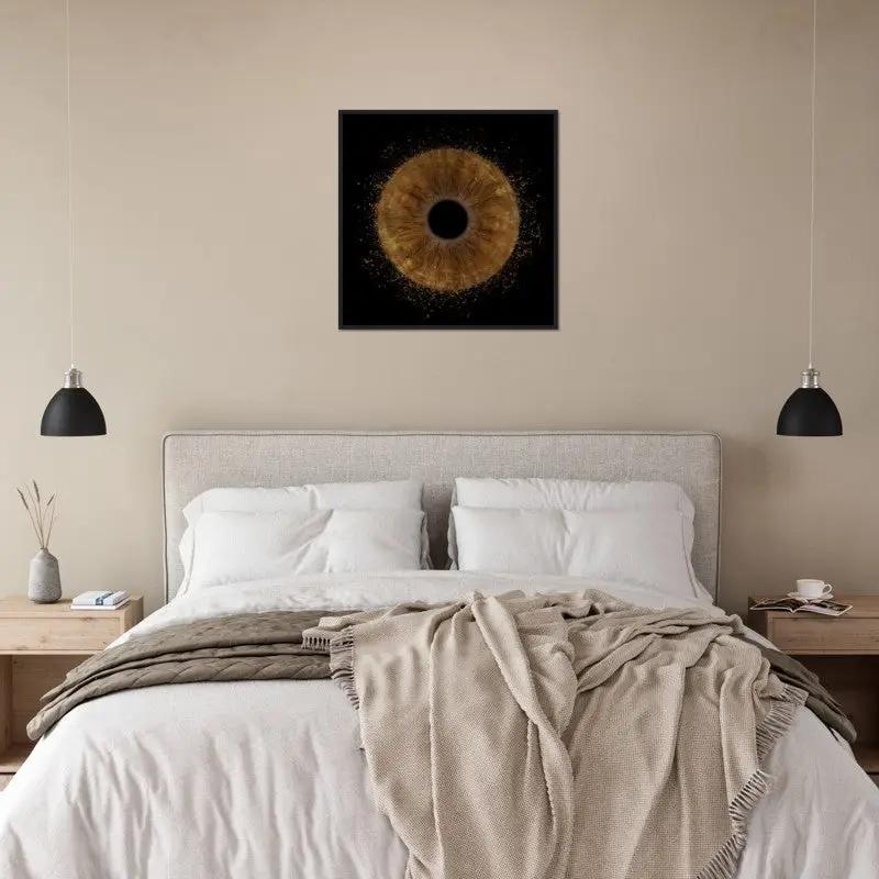 The Vibrant - Custom Iris Black Framed Poster