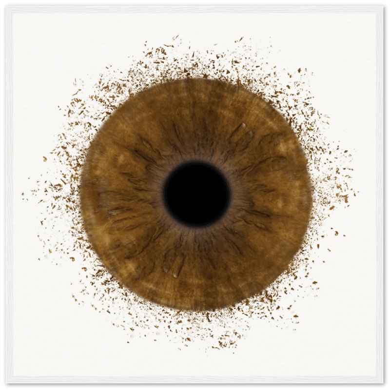 The Vibrant - Custom Iris White Framed Poster