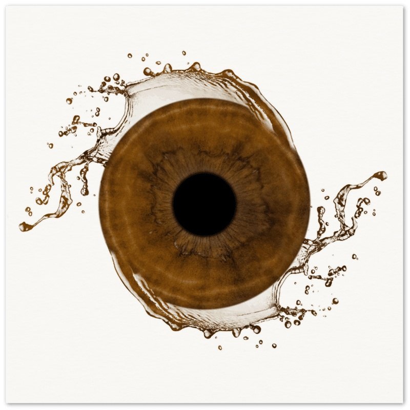 Custom Iris Premium Poster with dark background