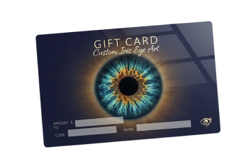 digital gift card for custom iris eye art