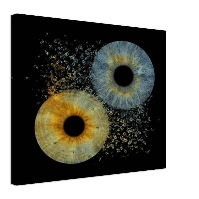 Custom Duo Iris Canvas with black background