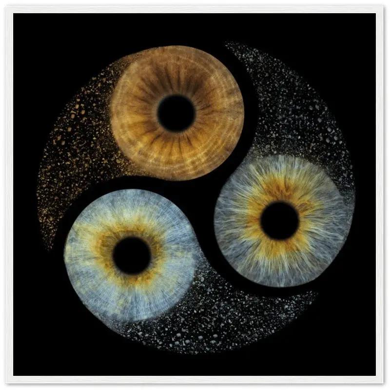 The Ethereal - Custom Trio Iris White Framed Poster