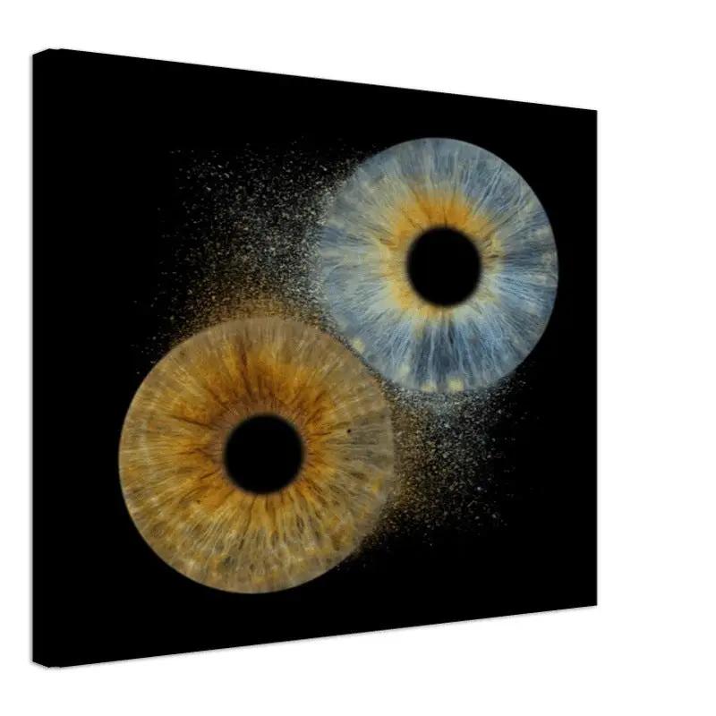 Custom Duo Iris Canvas with black background