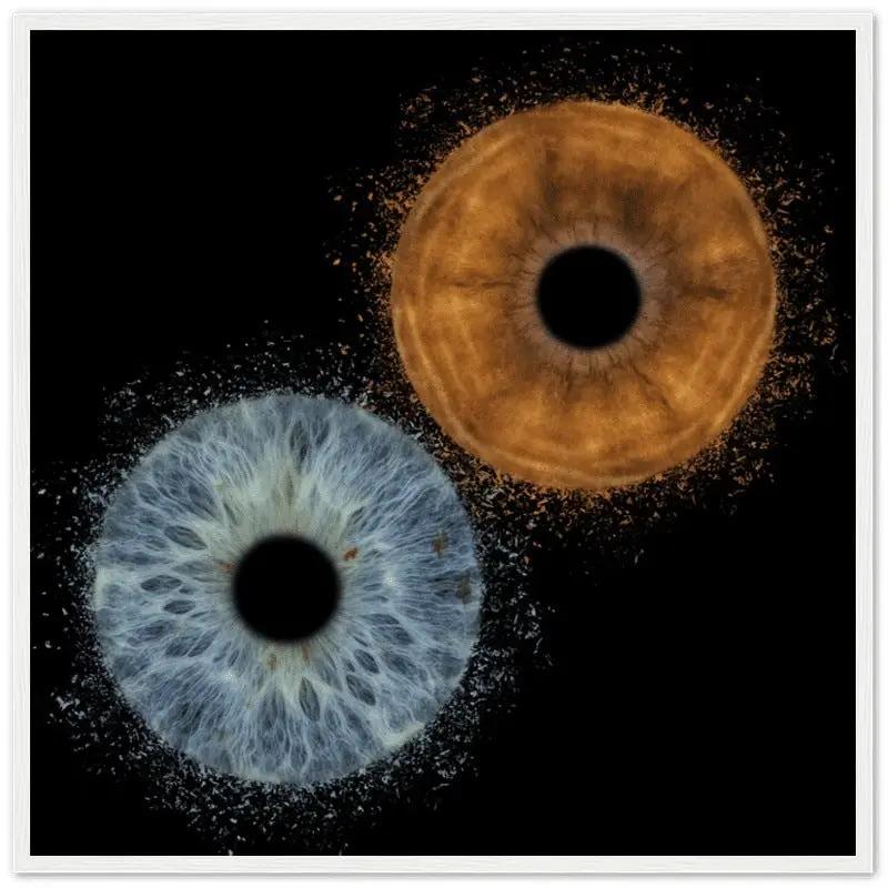 The Vibrant - Custom Duo Iris White Framed Poster