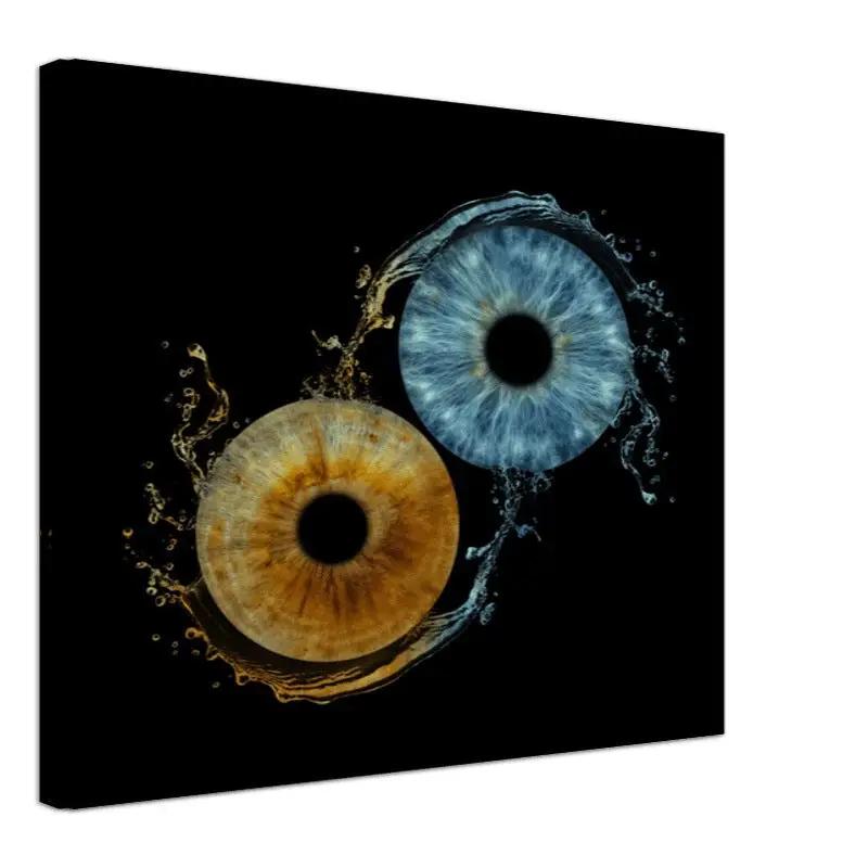 Custom Duo Iris Canvas with black background